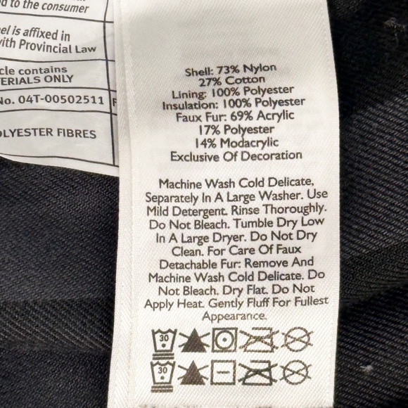 EDDIE BAUER Ladder Creek High-Pile Women's Gray Parka Faux Fur Hood Cinch Waist - Picture 15 of 16